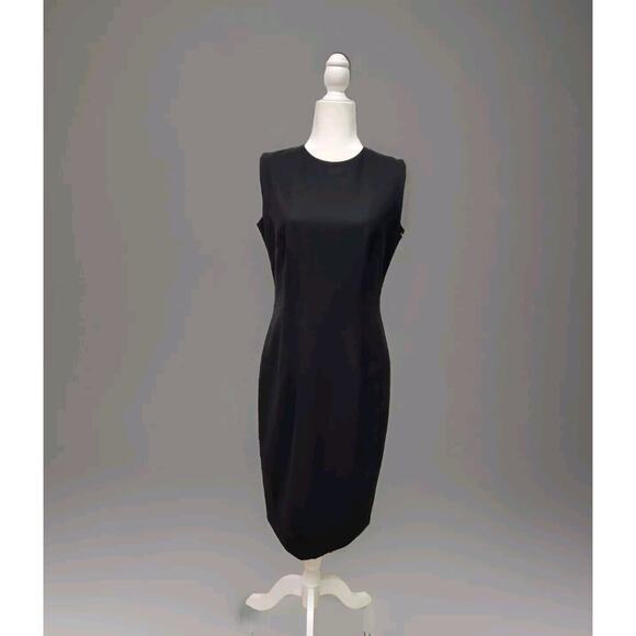 Tavora Women's $172 Milano Black Sheath Office Business Dress Women's Size 6 - Picture 1 of 11
